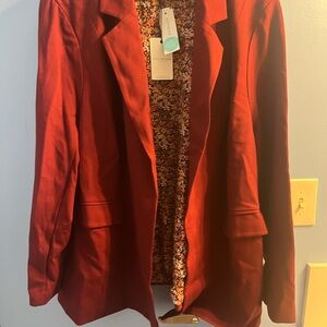 Skies Are Blue Women's Rich Red Blazer